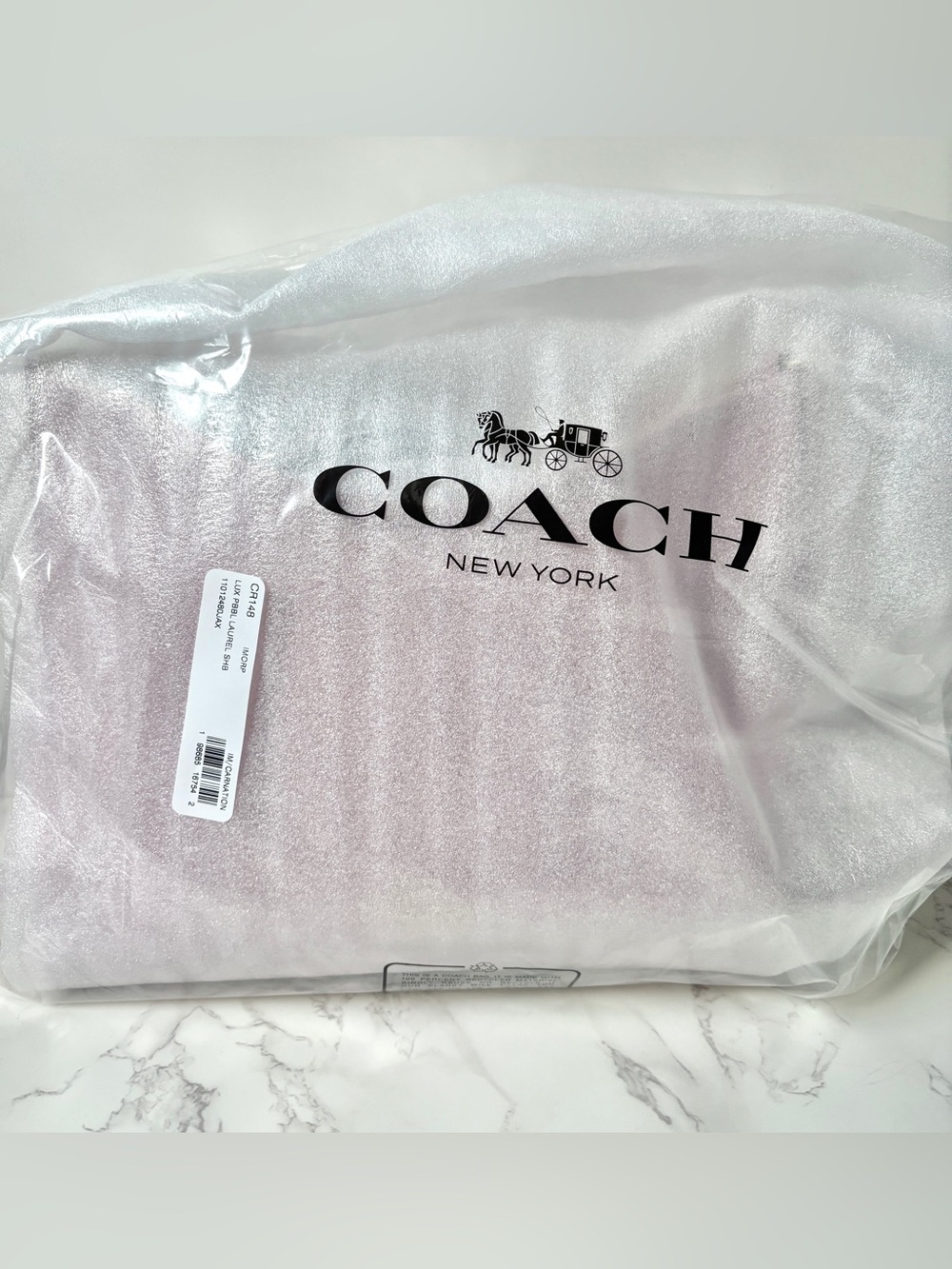 New Coach Laurel Shoulder Bag Carnation Pink Pebbled Leather - Picture 3 of 14